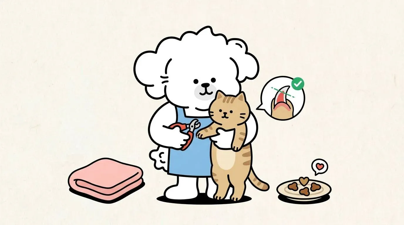 고양이 발톱 깎는 법