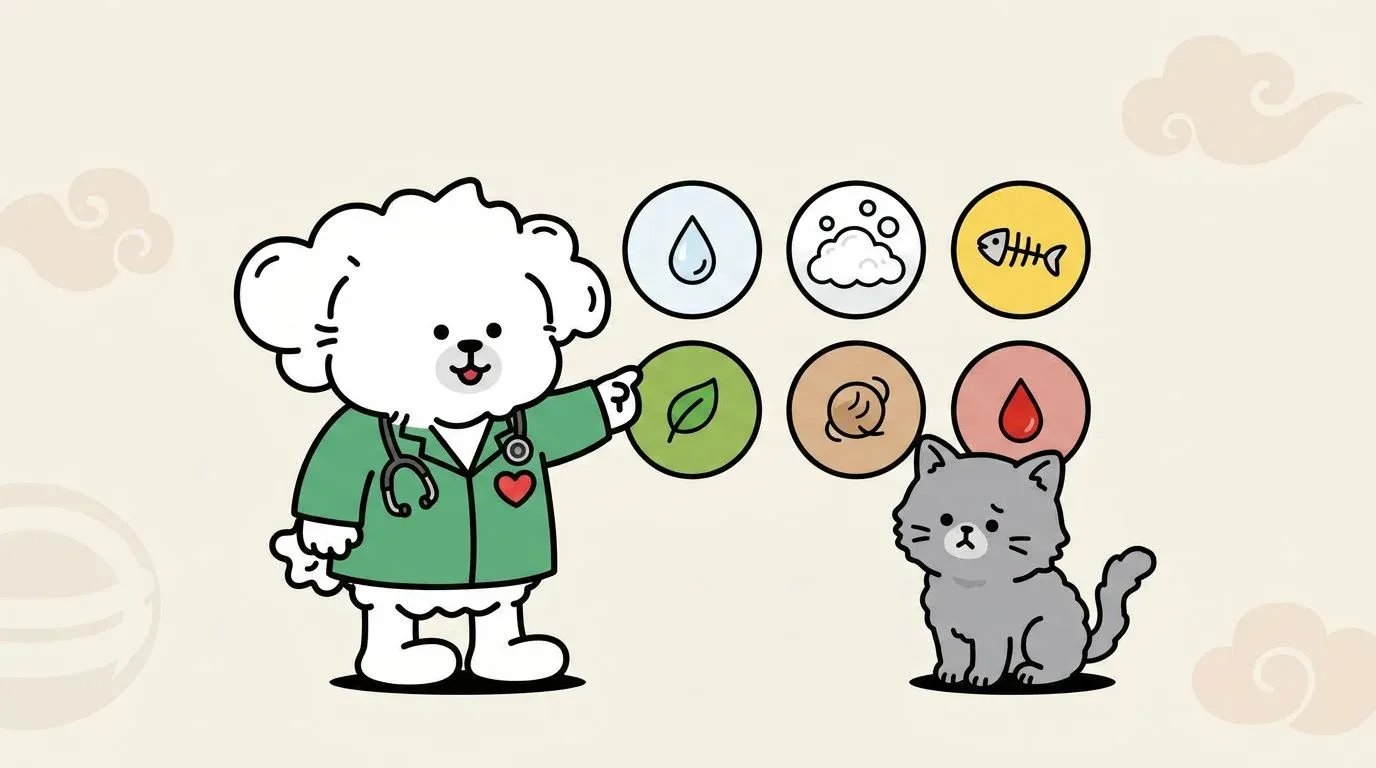 고양이 토 색깔표