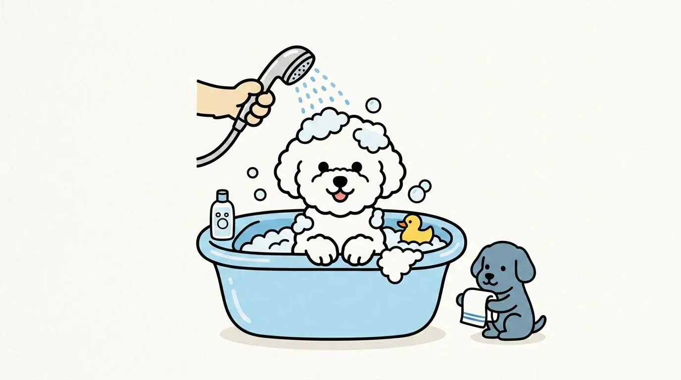 강아지 목욕 방법