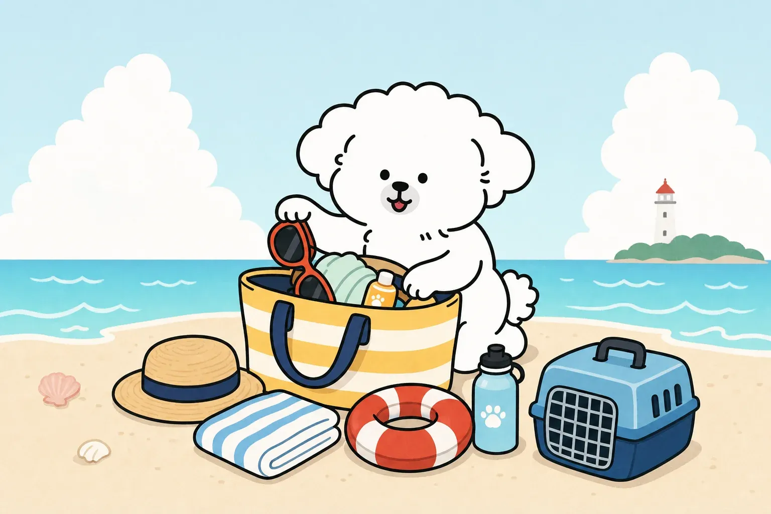 dog beach trip safety tips