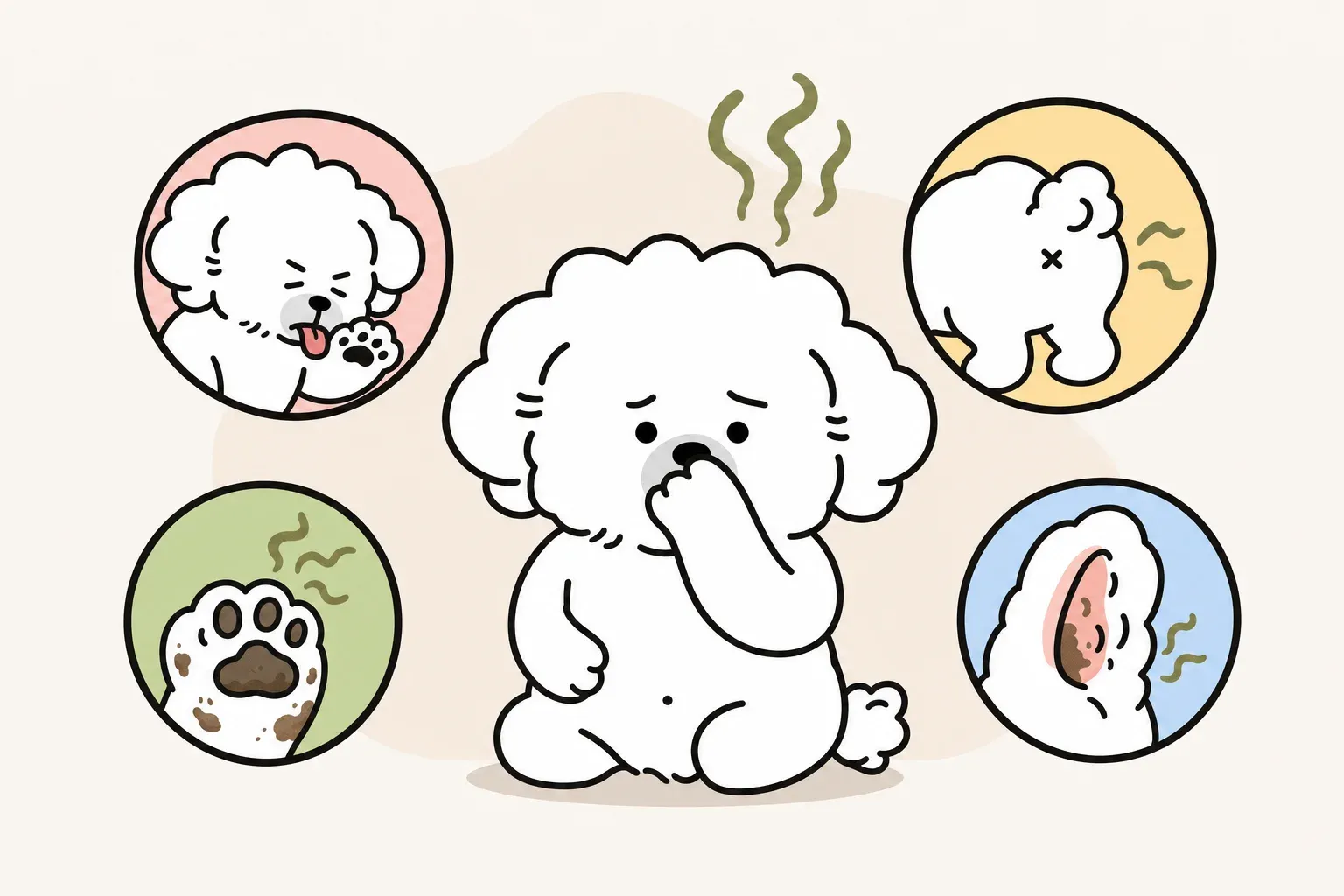why does my dog smell bad