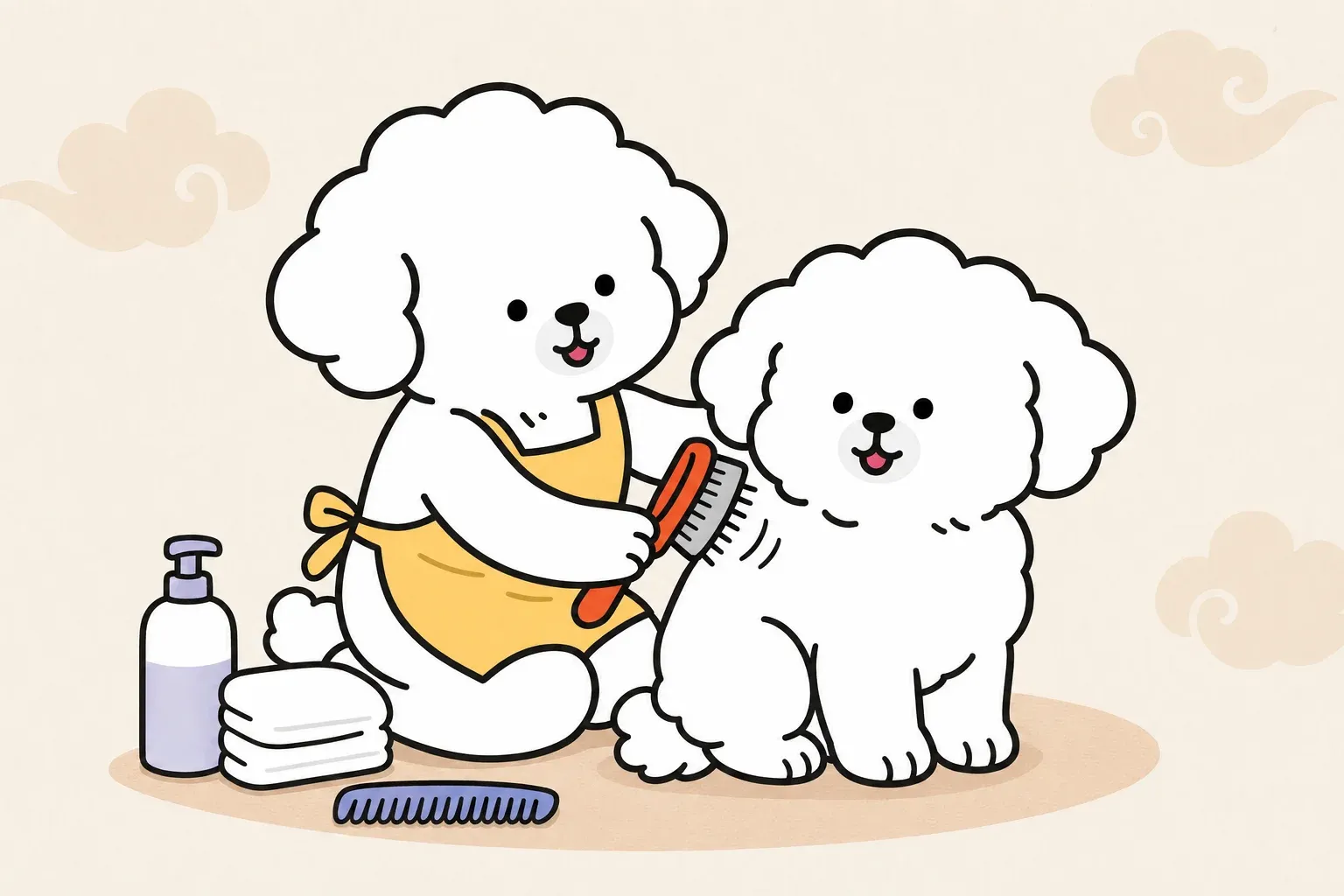 how to brush a dog