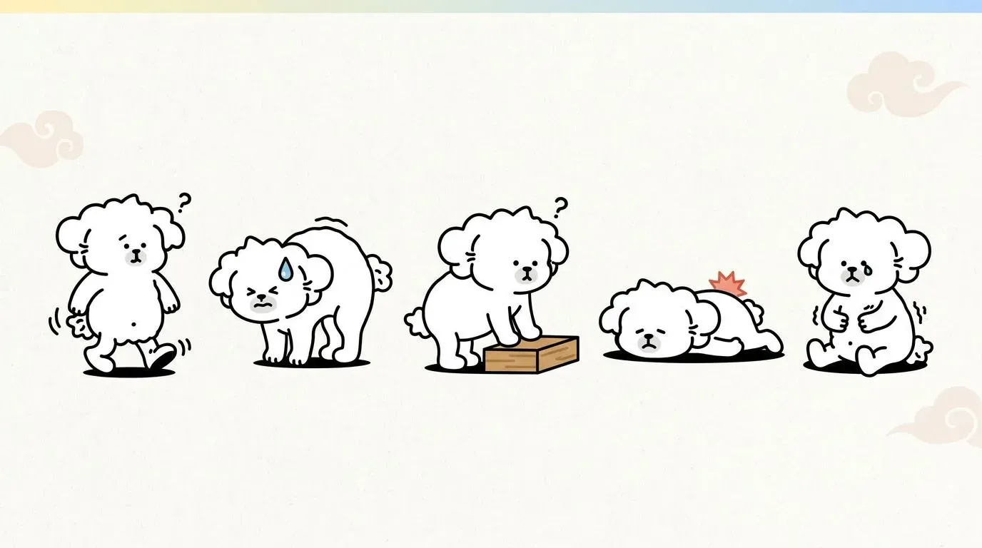 강아지 디스크 증상