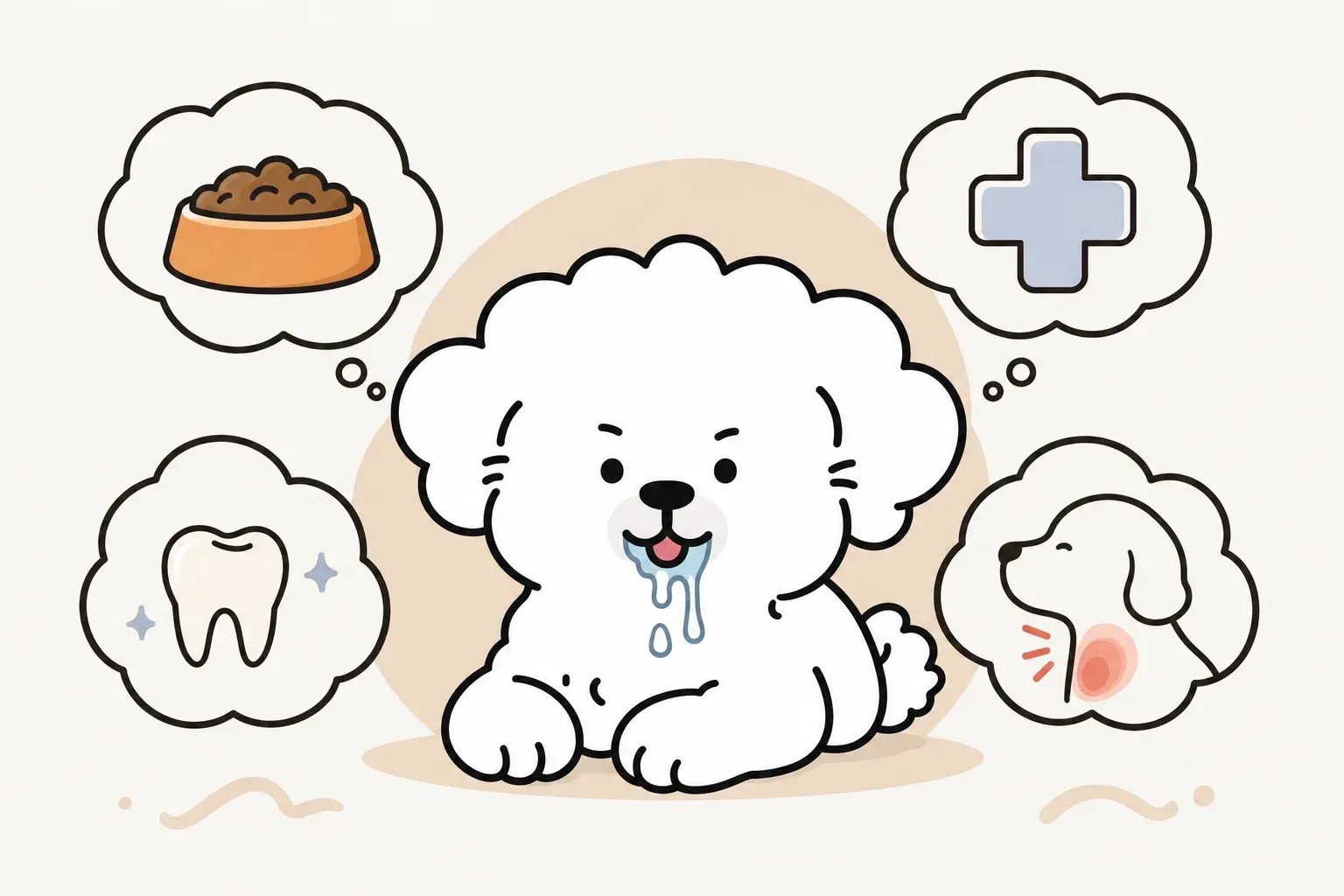 강아지 침 흘림 원인