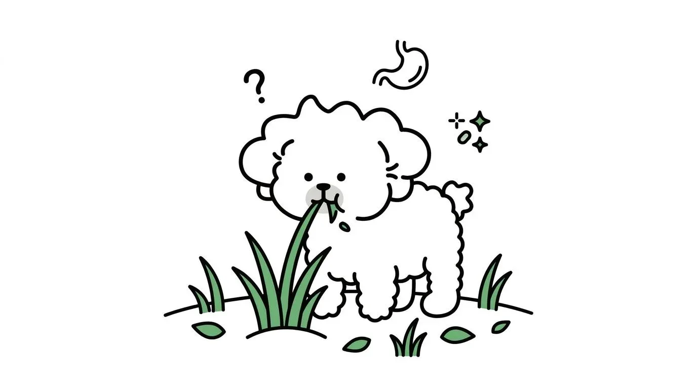 why do dogs eat grass