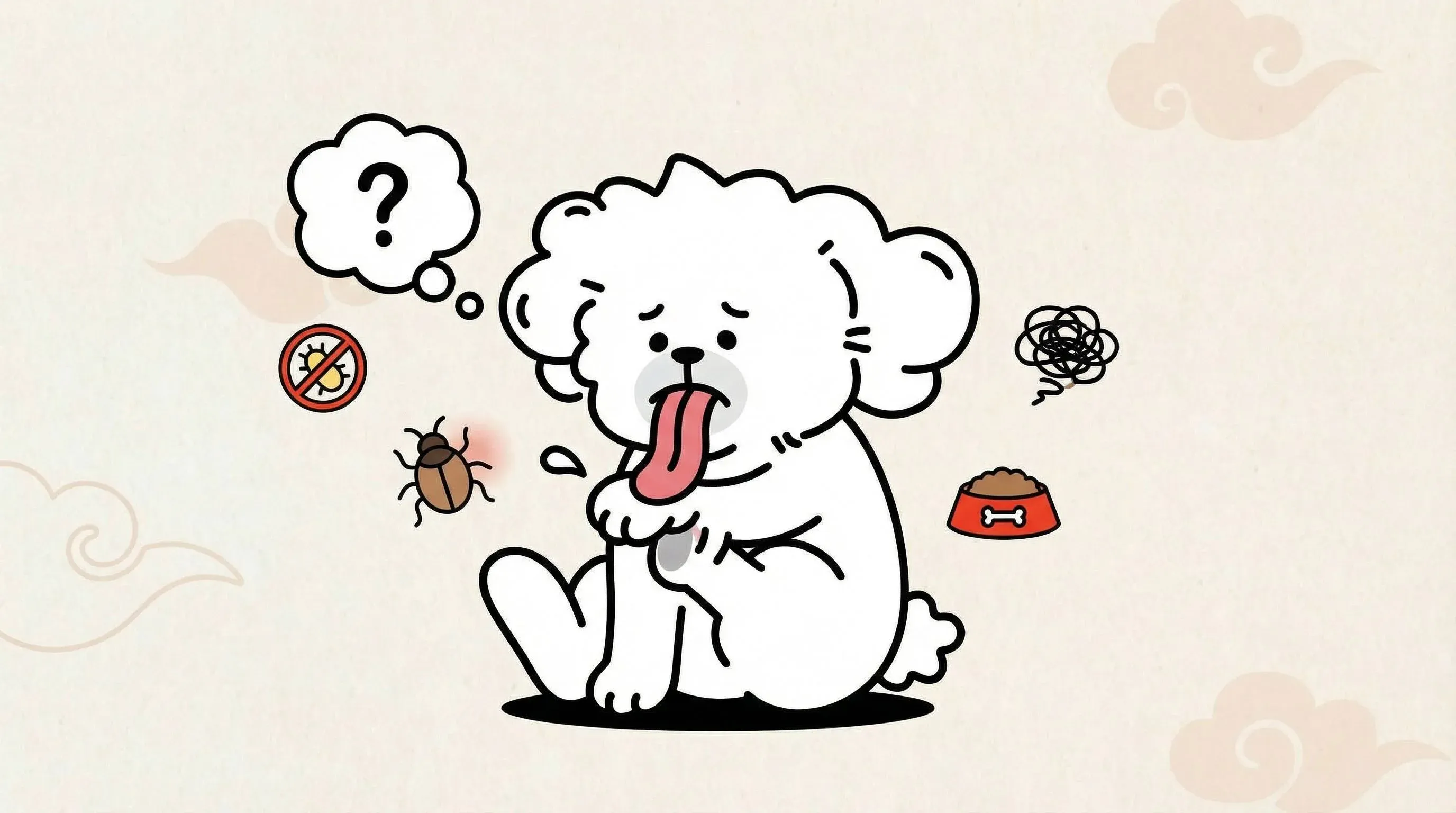 dog excessive licking causes