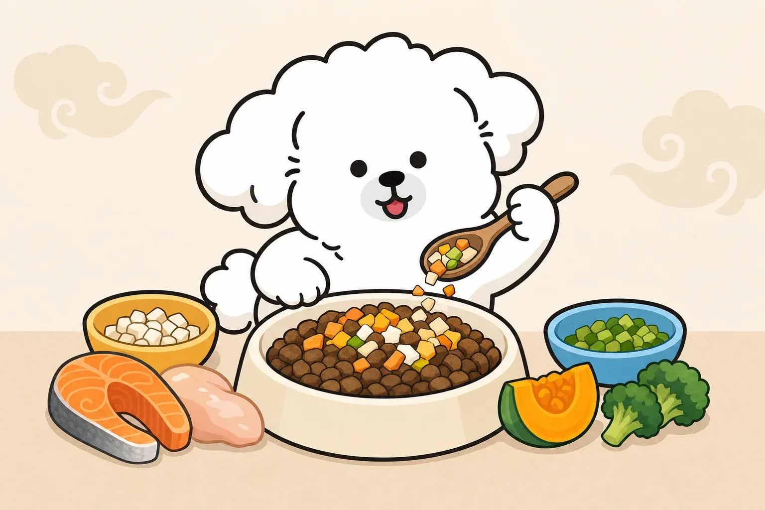 강아지 사료 토퍼
