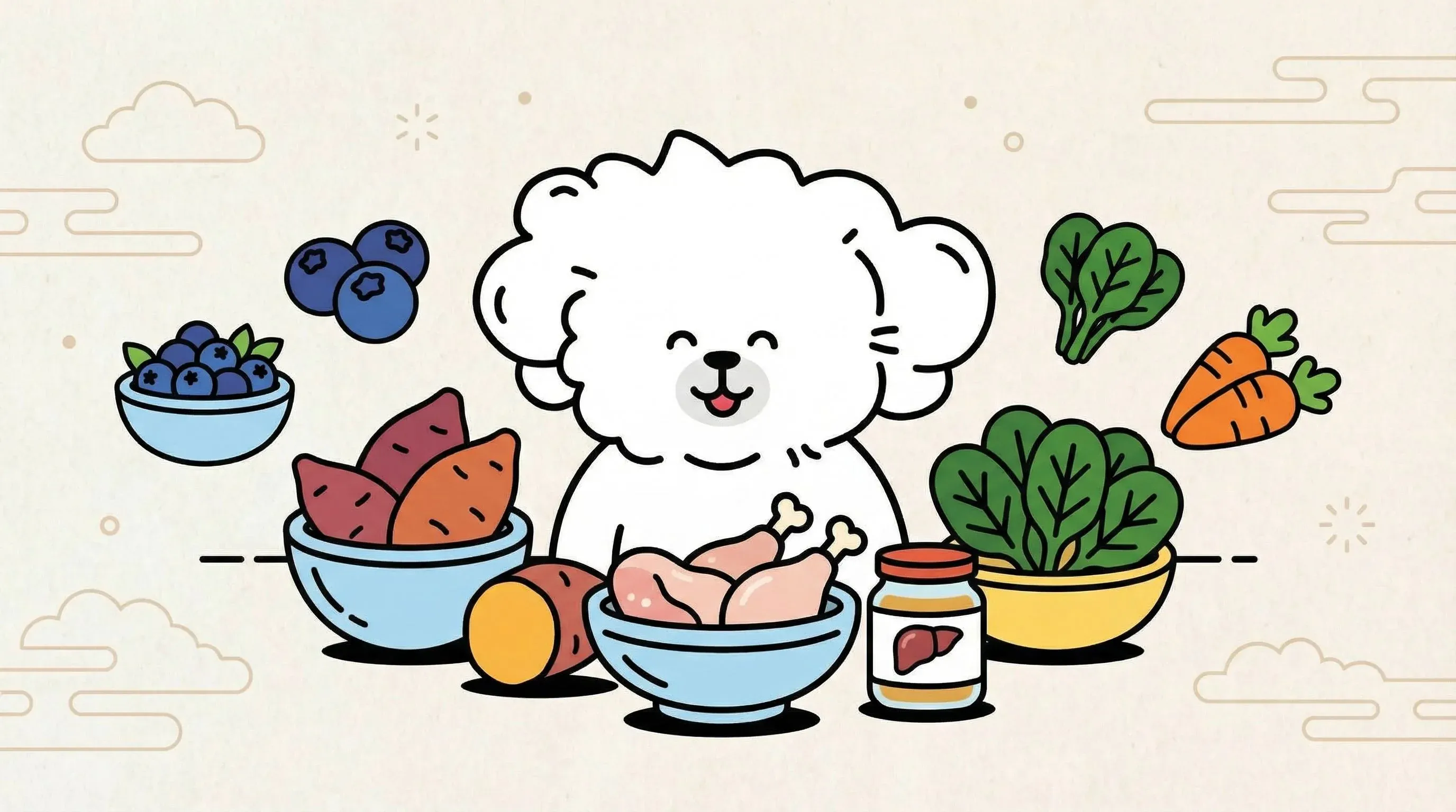 강아지 간에 좋은 음식