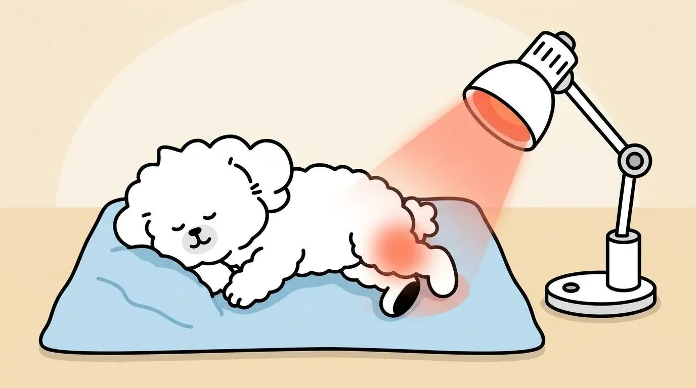 red light therapy for dogs at home