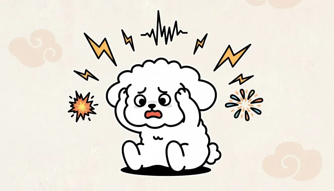dog noise phobia thunder fireworks