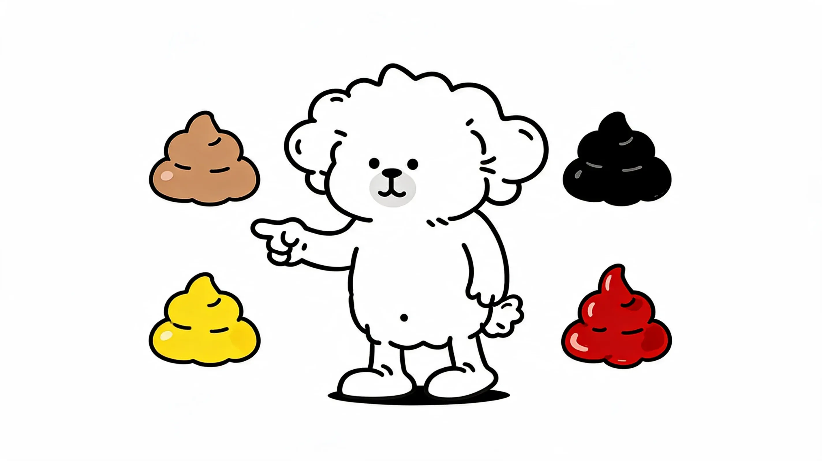 dog poop color chart