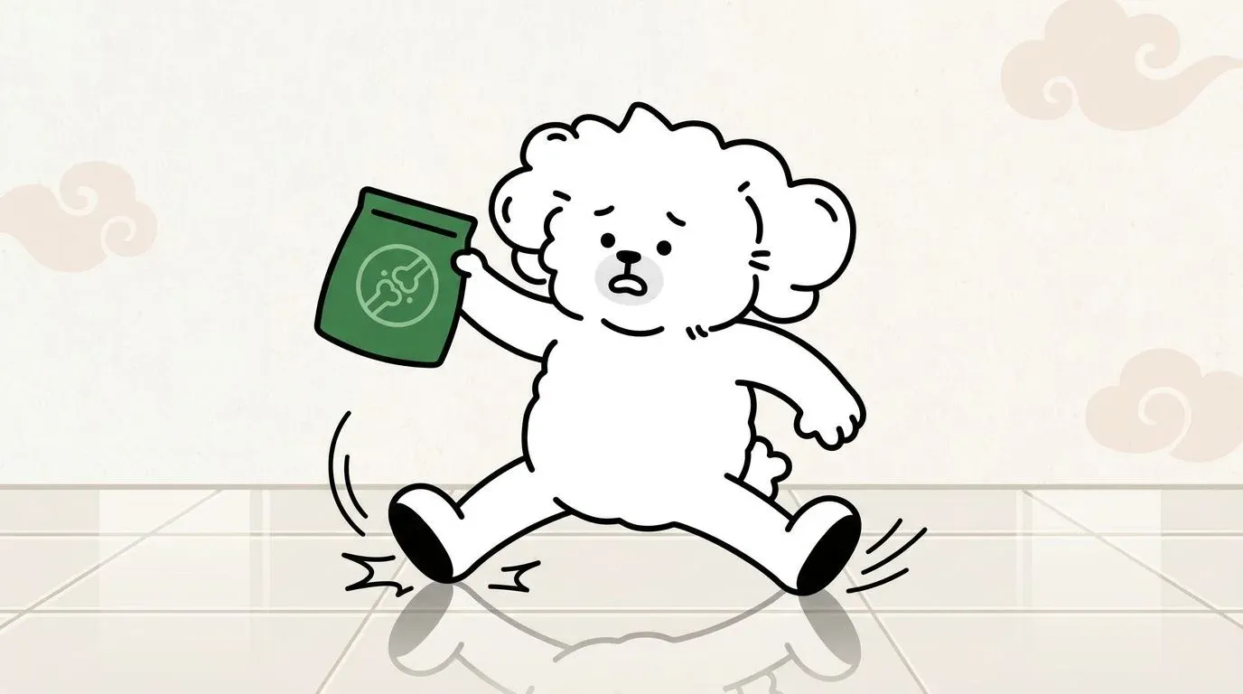 dog slippery floor joint damage