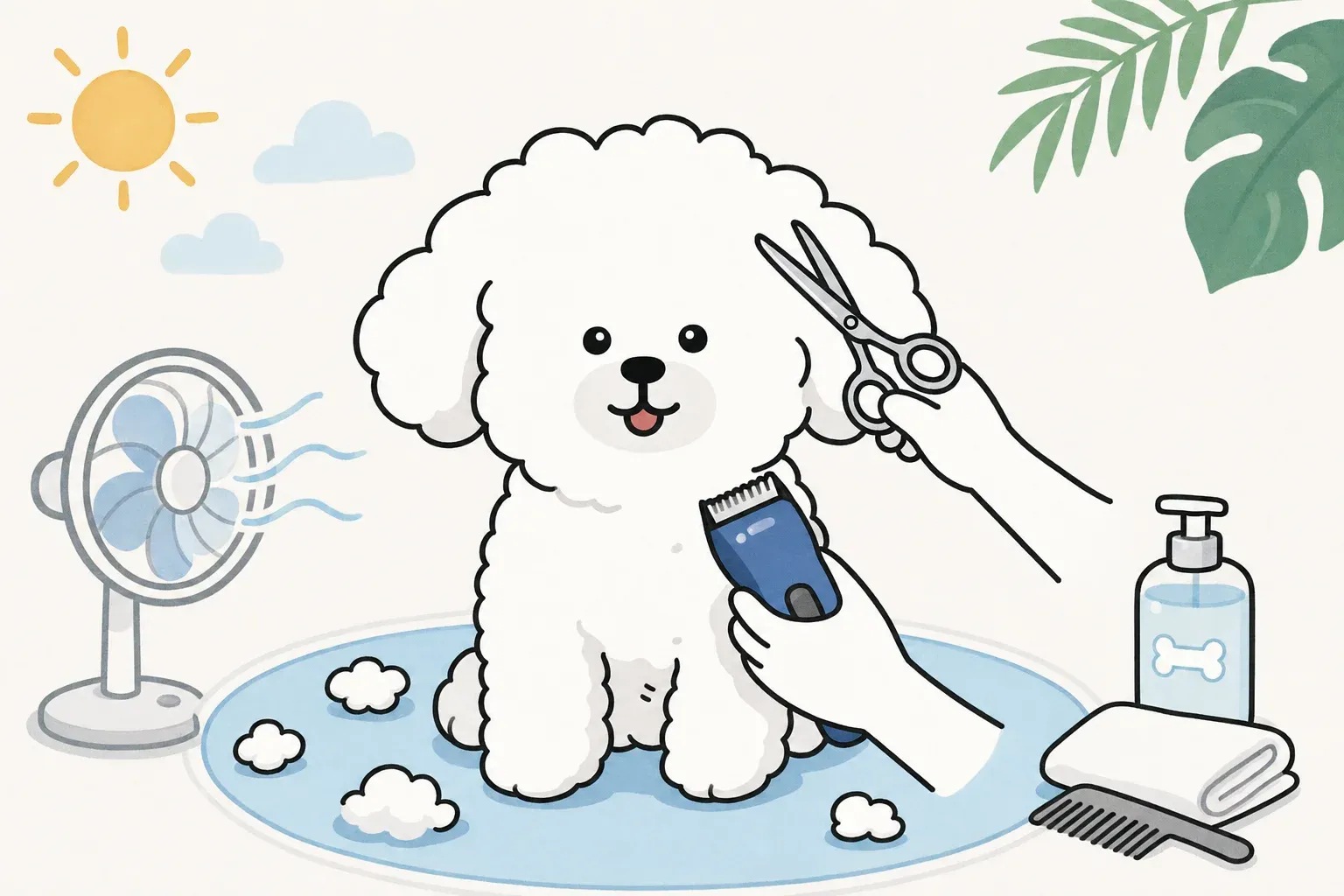 dog summer grooming