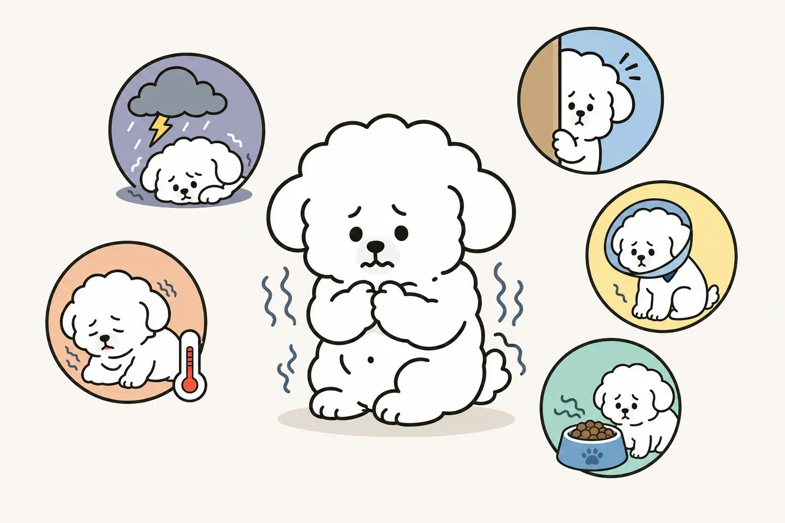 강아지 떨림 원인