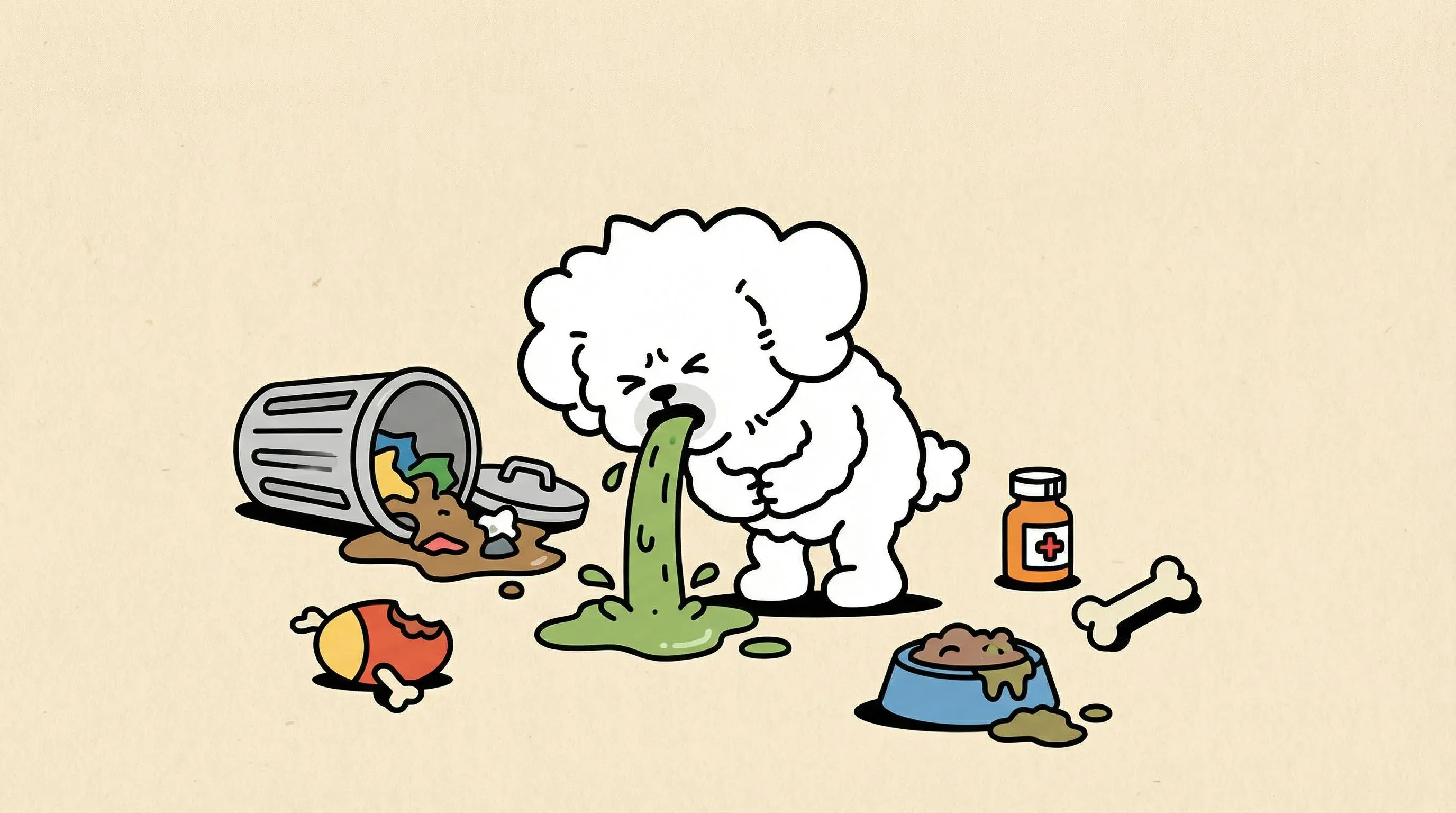 강아지 구토 원인